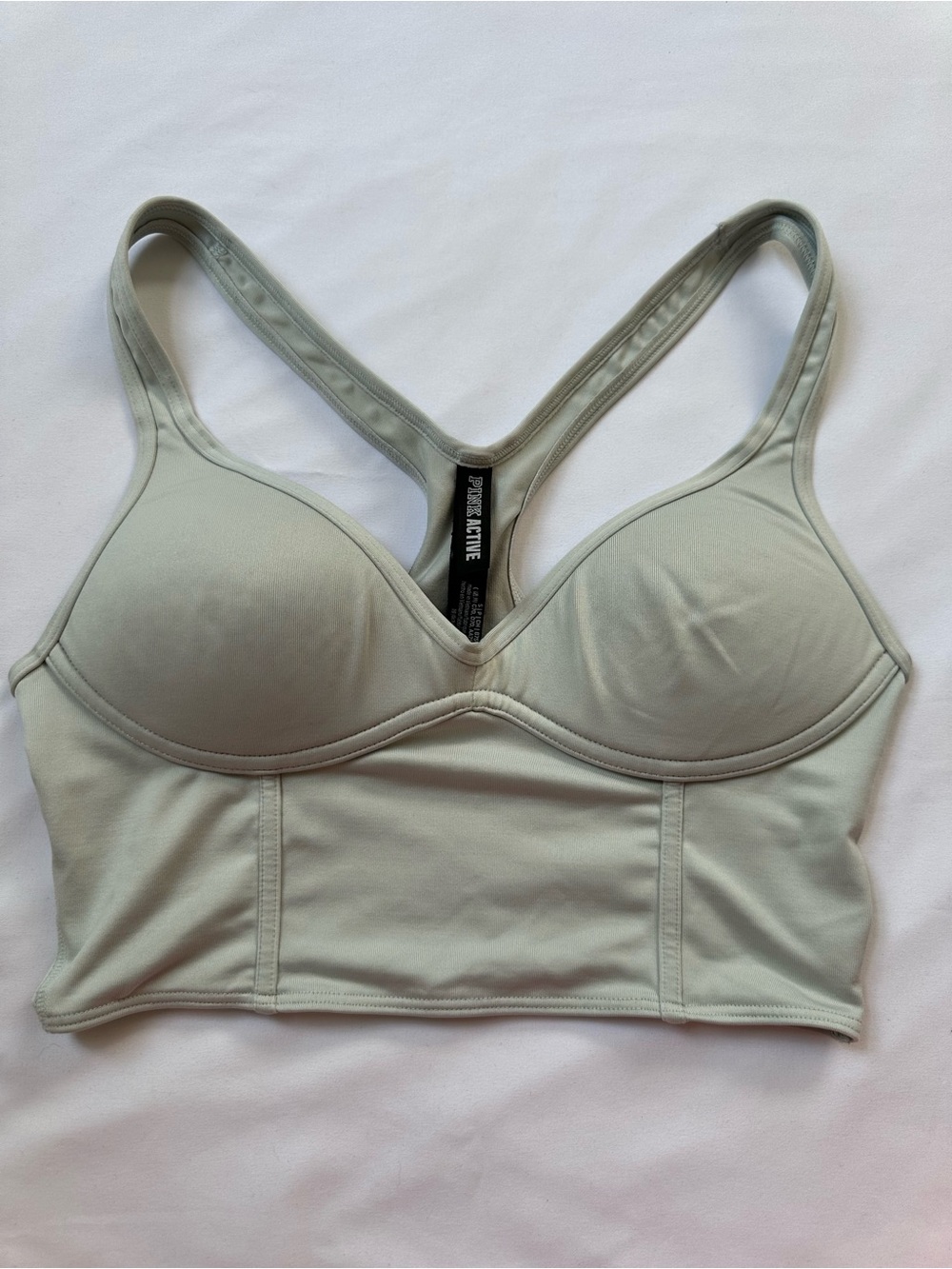 Pink Active green sports ultimate push up bra tank